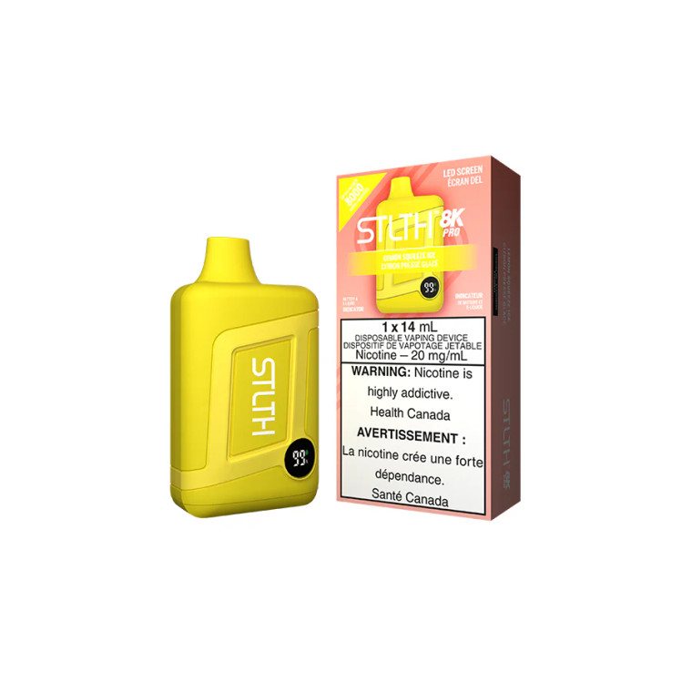 STLTH 8K PRO DISPOSABLE - LEMON SQUEEZE ICE  (20mg/8000 Puffs)
