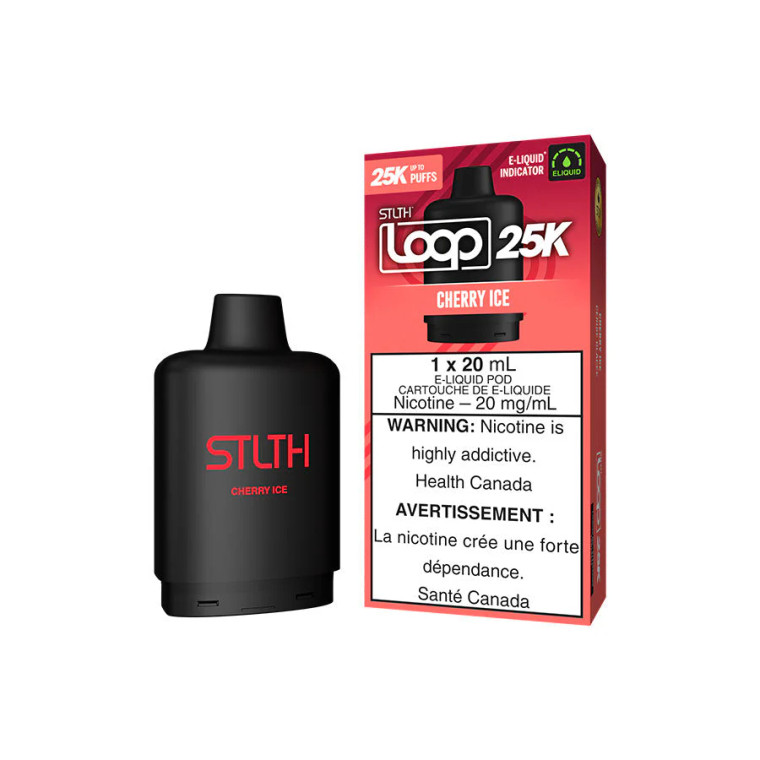 STLTH Loop 2 25K Pod - Cherry Ice (20mg/20ml)