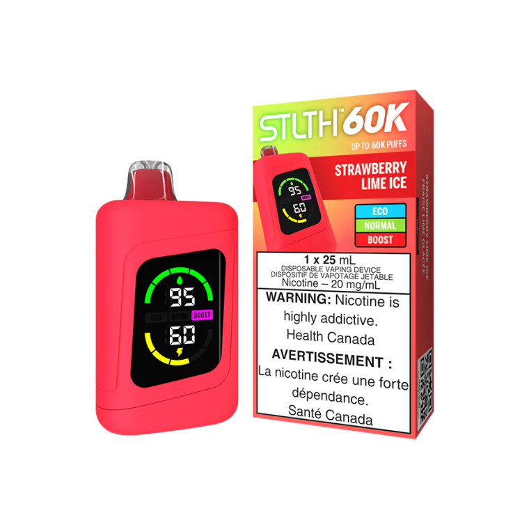 STLTH 60 K Disposables - Strawberry Lime Ice (20mg/25ml)
