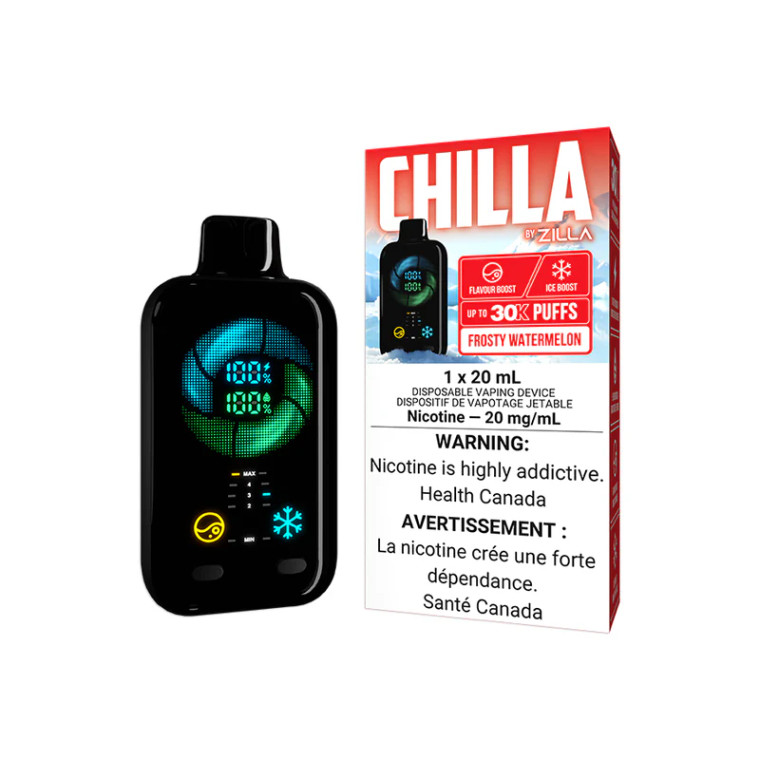 Chilla By Zilla Disposable - Frosty Watermelon (20ml/20mg)