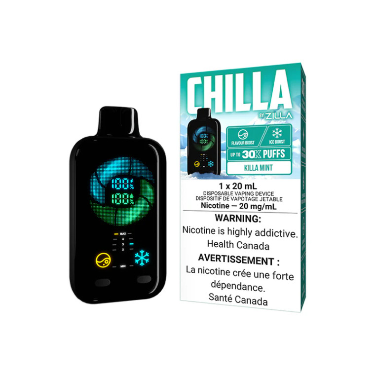 Chilla By Zilla Disposable - Killa Mint (20ml/20mg)