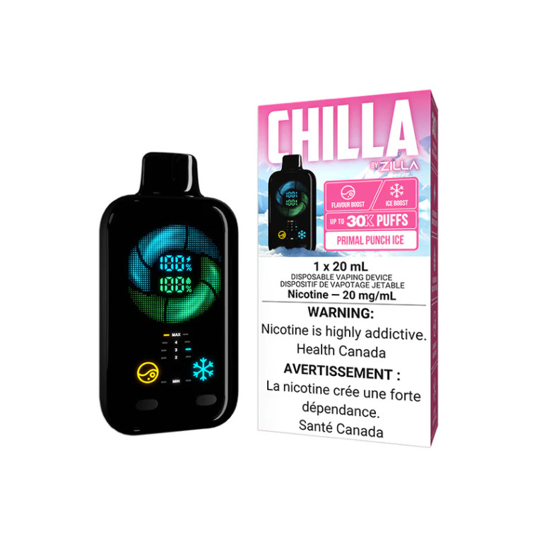 Chilla By Zilla Disposable - Primal Punch Ice (20ml/20mg)