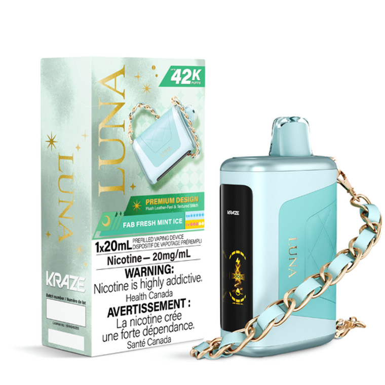 Kraze Luna 42K Puffs - Fab Fresh Mint Ice (20mg/20ml)