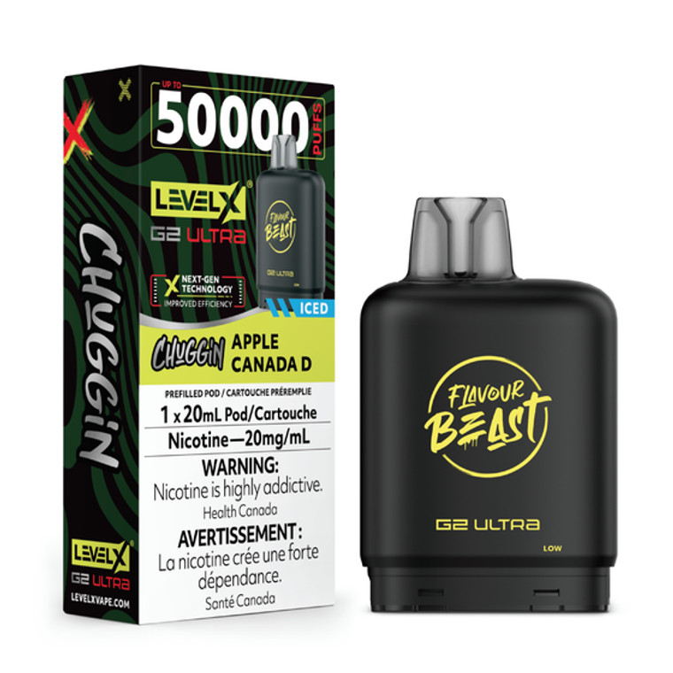 Level X G2 Ultra Pod 20ml - Flavour Beast - Apple Canada D (20MG /20ml)