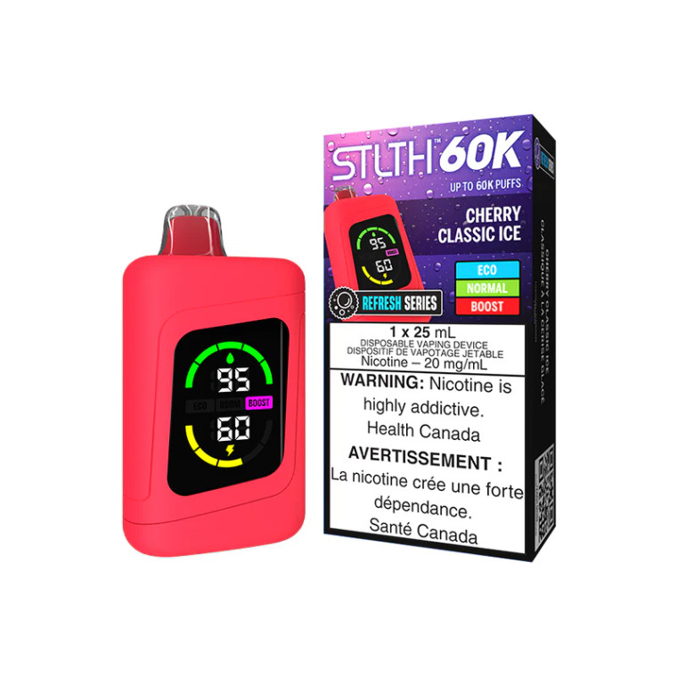 STLTH 60 K Disposables - Cherry Classic Ice (20mg/25ml)