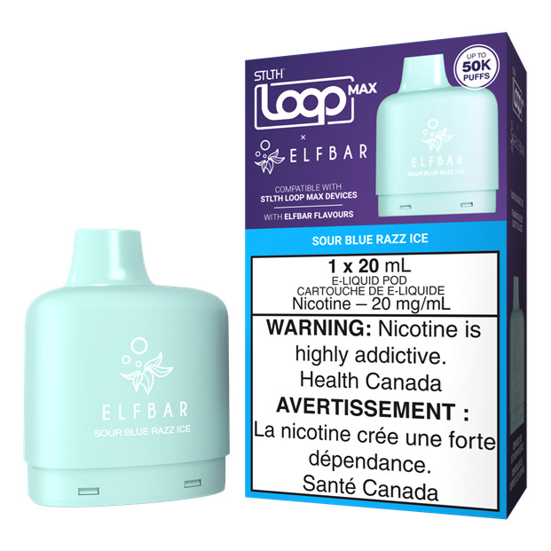 STLTH x Elfbar Loop Max 50K Pod, Sour Blue Razz Ice