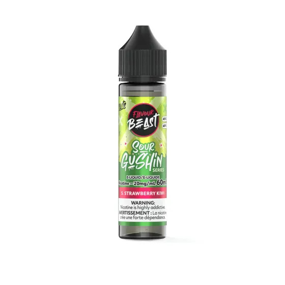 Flavour Beast - SOUR GUSHIN - S. Strawberry Kiwi 20mg/60mL