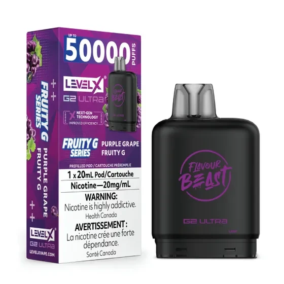 Flavour Beast - Level X G2 Ultra - Purple Grape Fruity G (20MG )