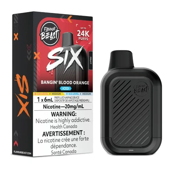 Flavour Beast - SIX - Bangin' Blood Orange Iced (20MG/6ML)
