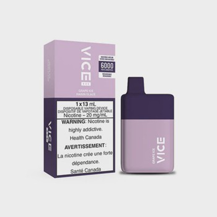 VICE Box Disposable - Grape Ice (6000 puffs/20mg)