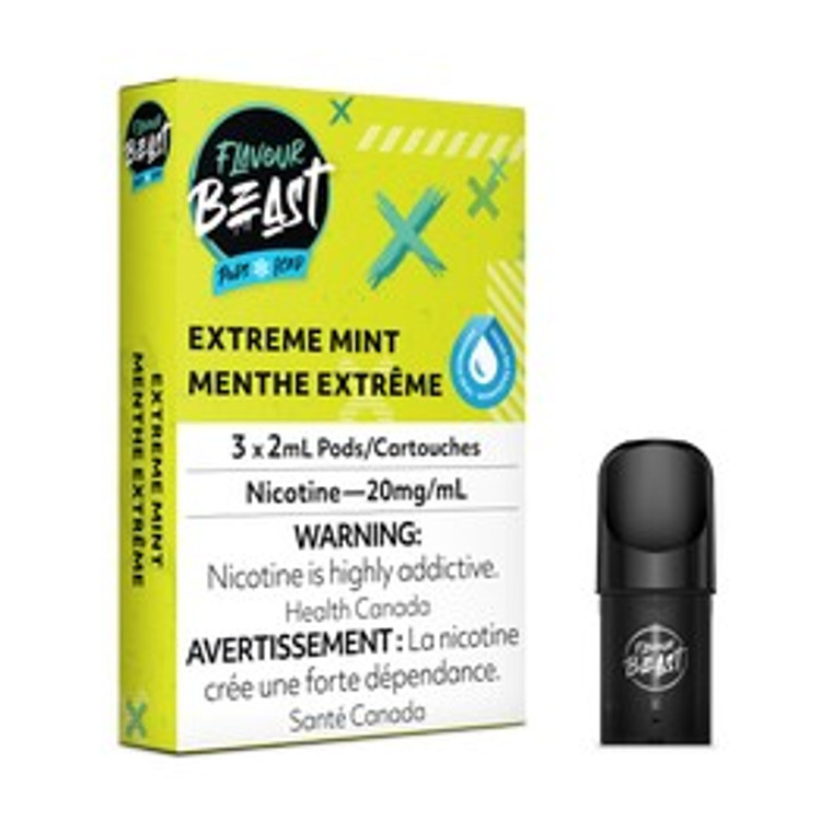 Flavour Beast Pod Pack - Extreme Mint Iced 20MG (3/PK).