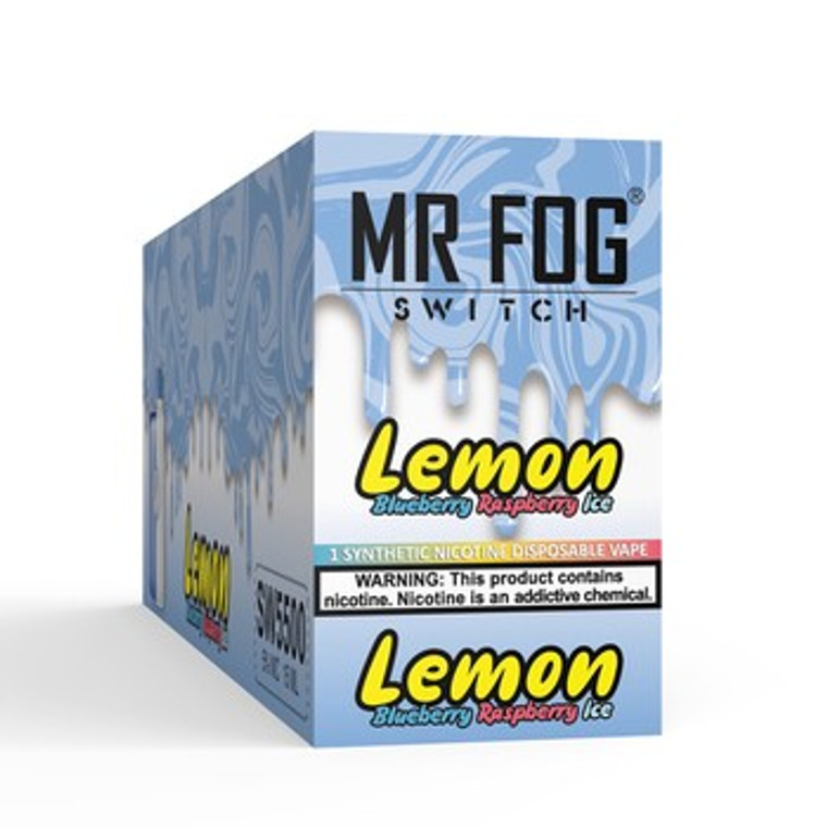 Mr. Fog Switch - Lemon Blueberry Raspberry Ice (20mg/Bold 50/5500 Puffs)