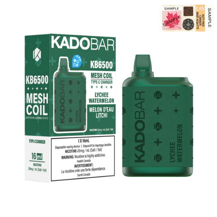 Kadobar 6500 Disposable - Lychee Watermelon (20mg/16ml)
