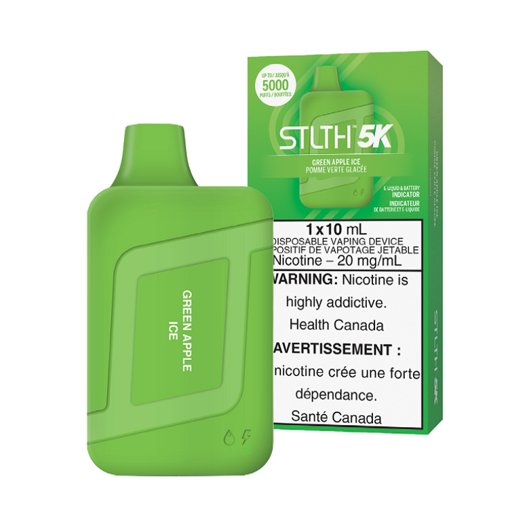 STLTH 5k Disposable - Green Apple Ice (20mg/5000 Puffs)