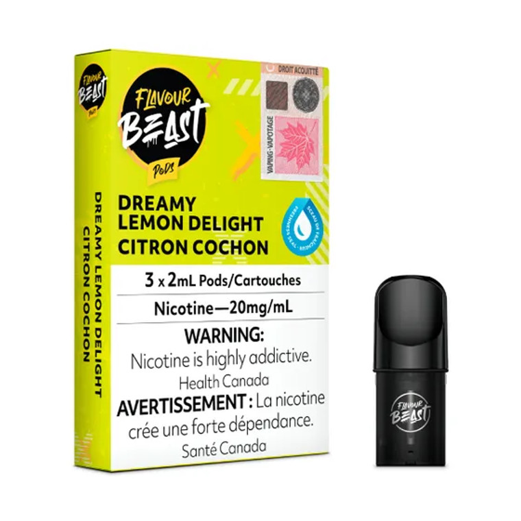 Flavour Beast Pod Pack - Dreamy Lemon Delight (20MG/3PK)