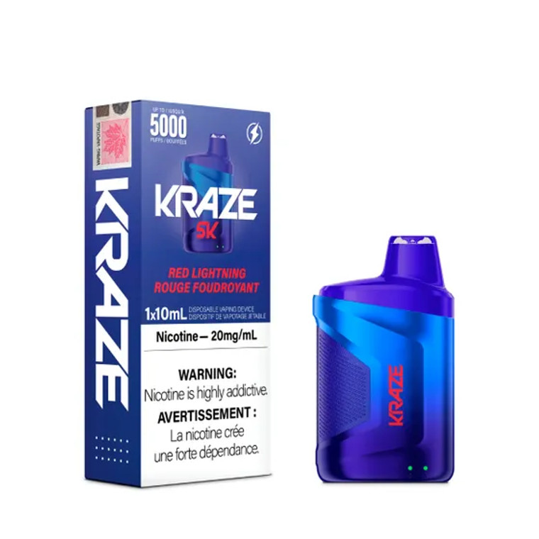 Kraze Disposable - Red Lightning (20mg/5000 Puffs)