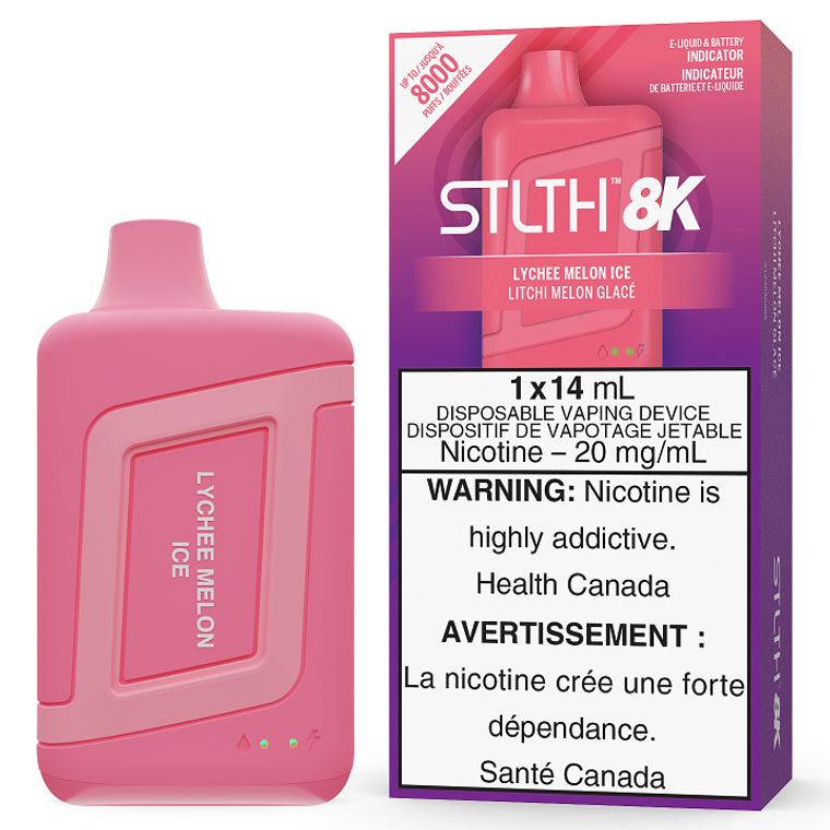 STLTH 8k Disposable - Lychee Melon Ice (20mg/8000 Puffs)