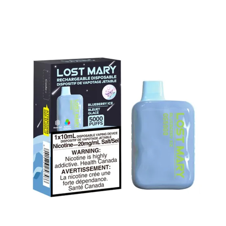 Lost Mary OS5000 Disposable - Blueberry Ice (10ml/20mg)