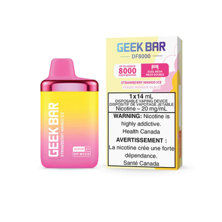 Geek Bar DF8000 - Strawberry Mango Ice (8000 Puffs/20mg)