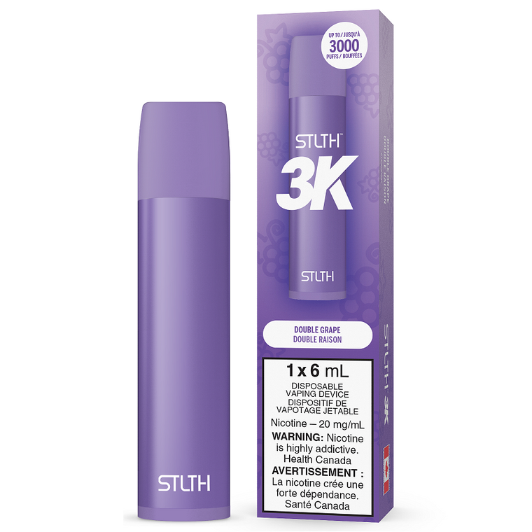 STLTH 3K Disposable - Double Grape (20mg/3000 puffs)