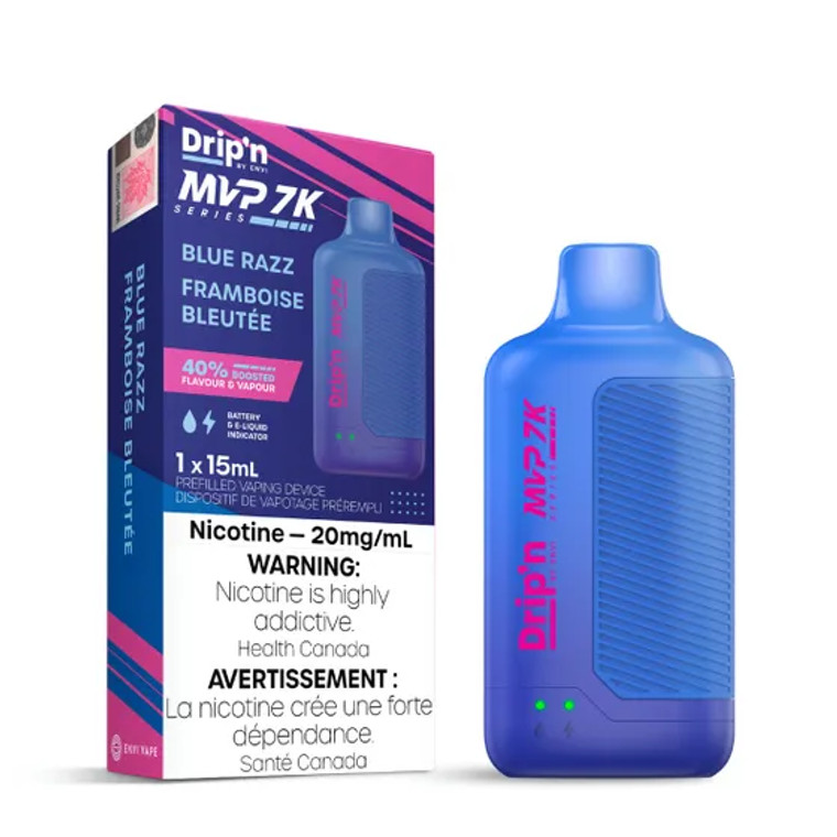 Drip'n by Envi MVP Series 7K Disposable - Blue Razz (15ml/20mg)