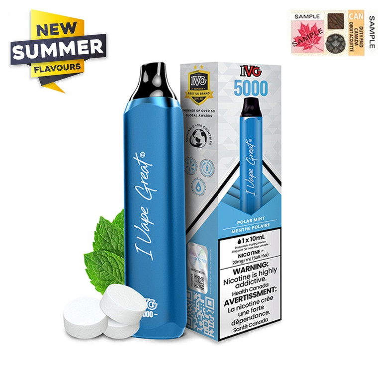 IVG Bar Max 5000 Puffs Disposable Vape - Polar Mint