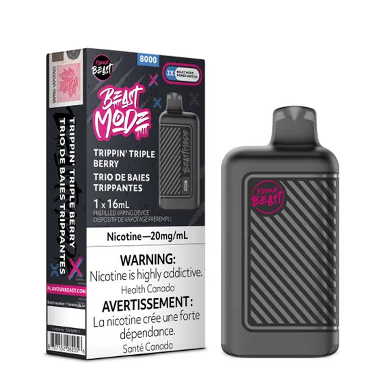 Flavour Beast Beast Mode 8K Disposable - Trippin' Triple Berry(20mL/20MG)