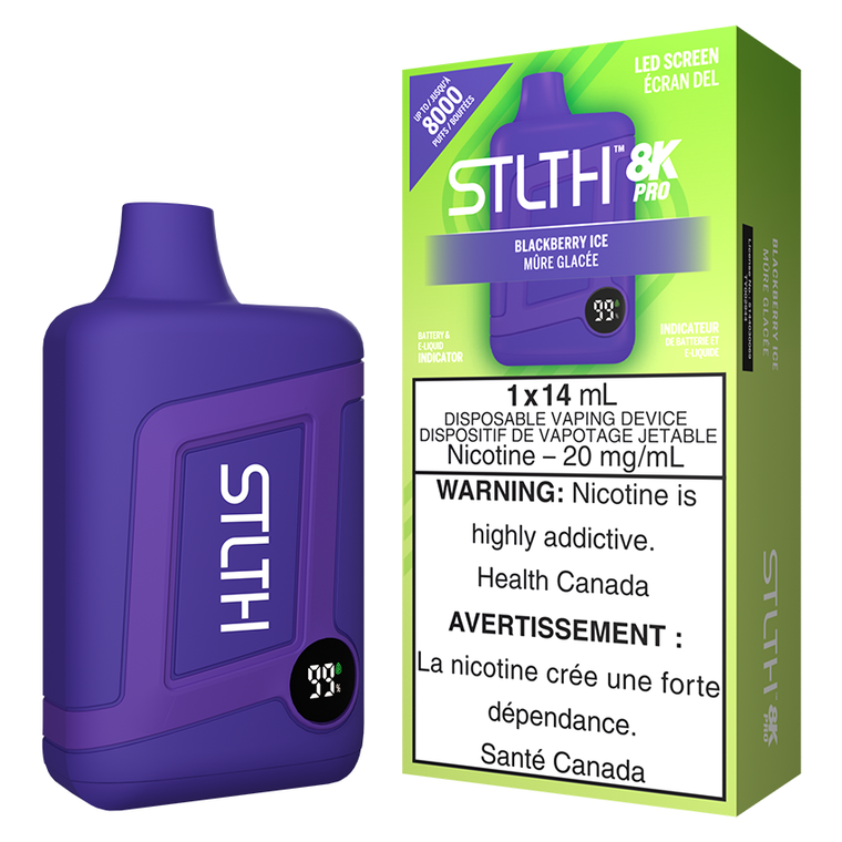 STLTH 8k Pro Disposable - Blackberry Ice (20mg/8000 Puffs)