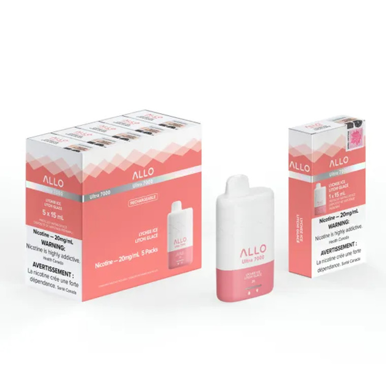 Allo Ultra 7000 Disposable - Lychee Ice (20mg/15ml)