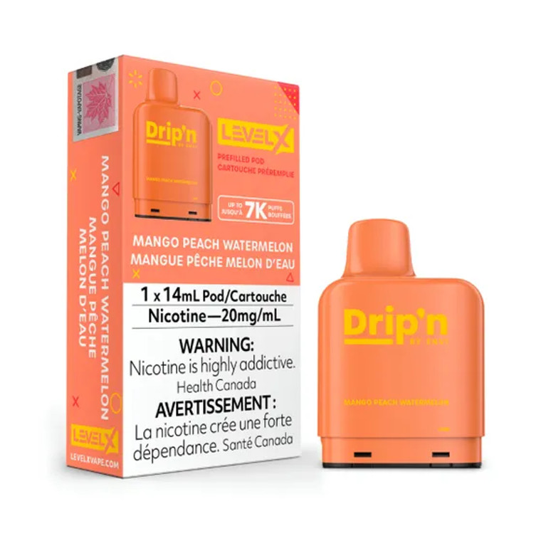 Drip'n Level X Pods - Mango Peach Watermelon (14mL/20mg)