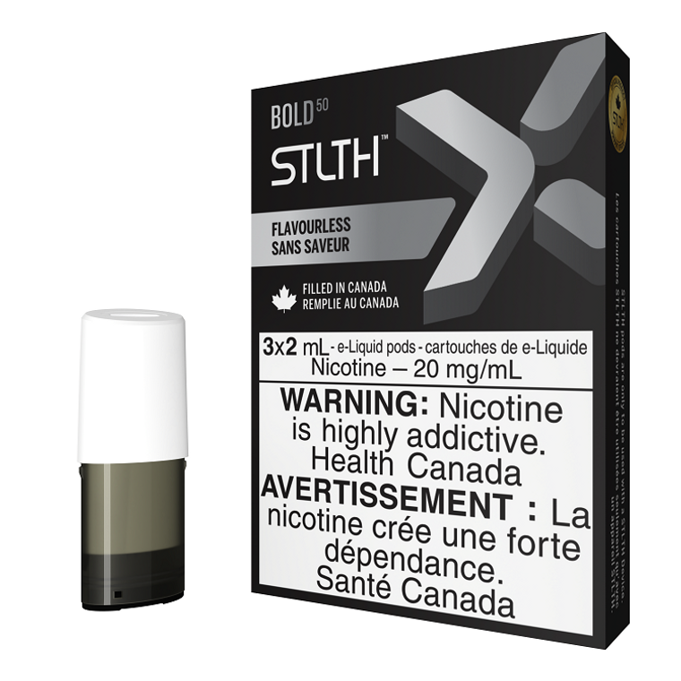 STLTH X Pods - Flavourless (20mg/Bold 50)