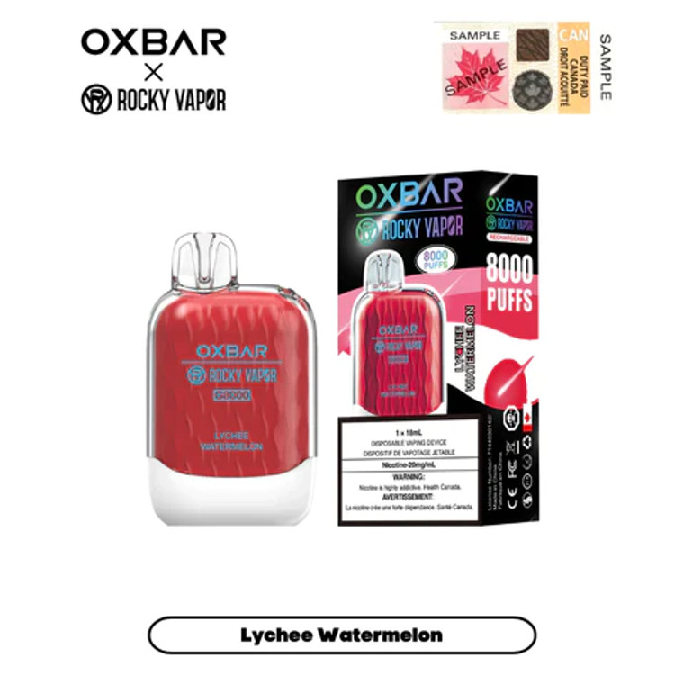 Oxbar G 8000 8k Puffs Disposable - Lychee Watermelon (20mg/18mL)