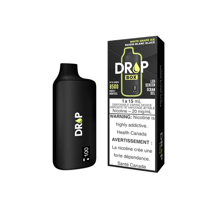 Drop Box Disposable - White Grape Ice (20mg/15ml)