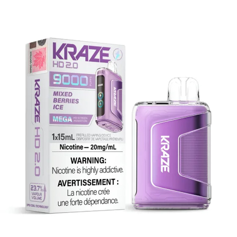 Kraze HD 2.0 - Mixed Berries Ice (20mg/15mL)