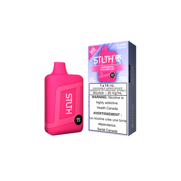 STLTH 8k Pro Disposable - Cherry Grape Ice (20mg/8000 Puffs)