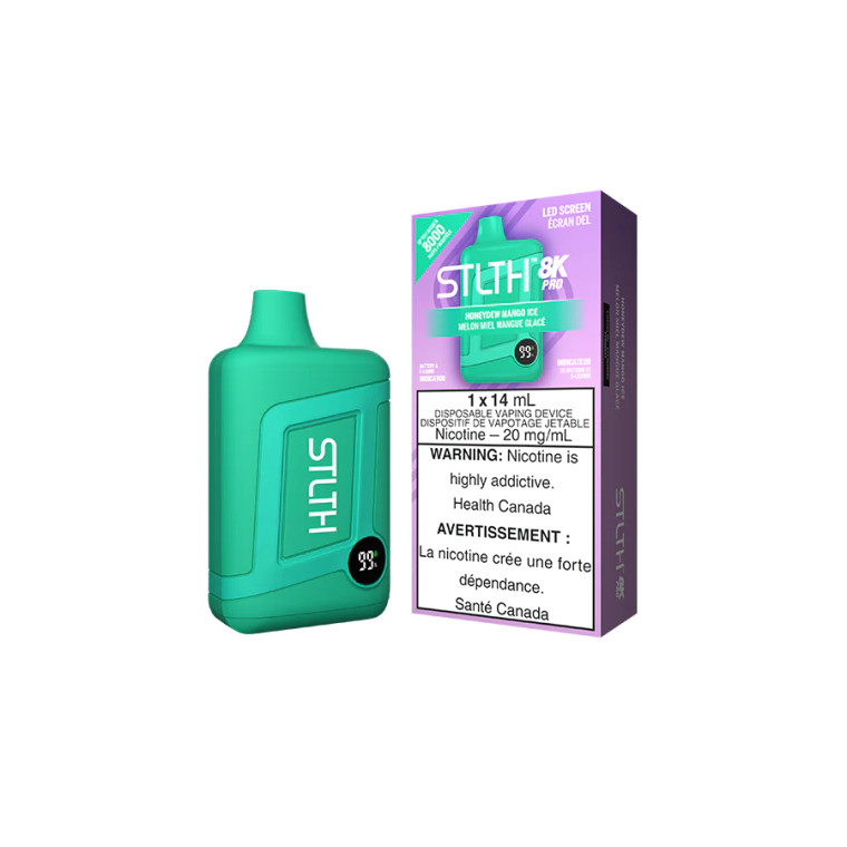 STLTH 8k Pro Disposable - Honeydew Mango Ice (20mg/8000 Puffs)