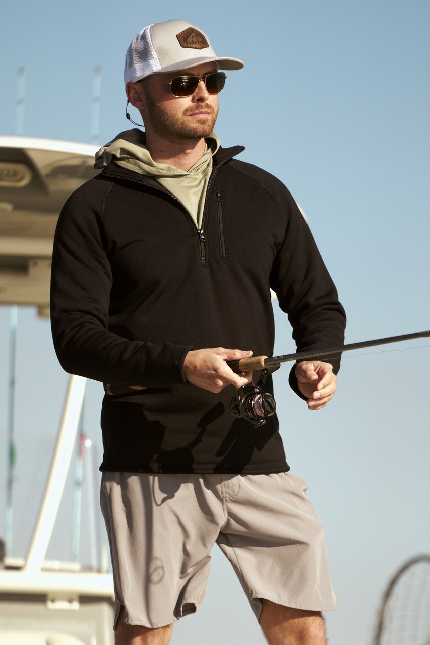 Polartec® Power Stretch Quarter Zip – Fishing Mid Layer | Made in