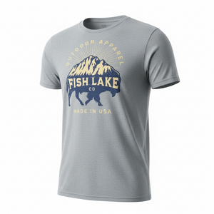 American Made Cotton T-Shirt with Bison Design – Soft, Durable & Proudly Crafted
Celebrate the spirit of the American wilderness with this American-made cotton t-shirt featuring a bold bison design. Made from 100% soft, breathable cotton, this shirt offers all-day comfort and lasting durability. The striking bison graphic pays tribute to strength and heritage, making it perfect for outdoor enthusiasts, nature lovers, or anyone proud of American roots. Crafted with care in the USA, this tee blends quality craftsmanship with timeless style.