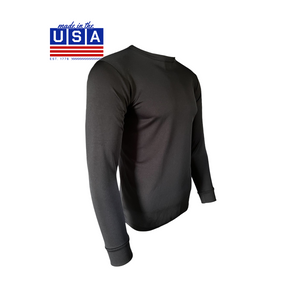 American Made Base Layer Crew Top – Lightweight, Moisture-Wicking & Comfortable
Stay warm and dry with this American-made base layer crew top, designed for superior moisture-wicking and breathable comfort. Crafted from high-performance, lightweight fabric, it provides an ideal fit for layering under jackets or wearing on its own during outdoor activities and workouts. Proudly made in the USA, this base layer combines advanced fabric technology with quality American craftsmanship to keep you comfortable and protected in any weather. American Made Base Layer Crew Top – Lightweight, Moisture-Wicking & Comfortable
Stay warm and dry with this American-made base layer crew top, designed for superior moisture-wicking and breathable comfort. Crafted from high-performance, lightweight fabric, it provides an ideal fit for layering under jackets or wearing on its own during outdoor activities and workouts. Proudly made in the USA, this base layer combines advanced fabric technology with quality American craftsmanship to keep you comfortable and protected in any weather.