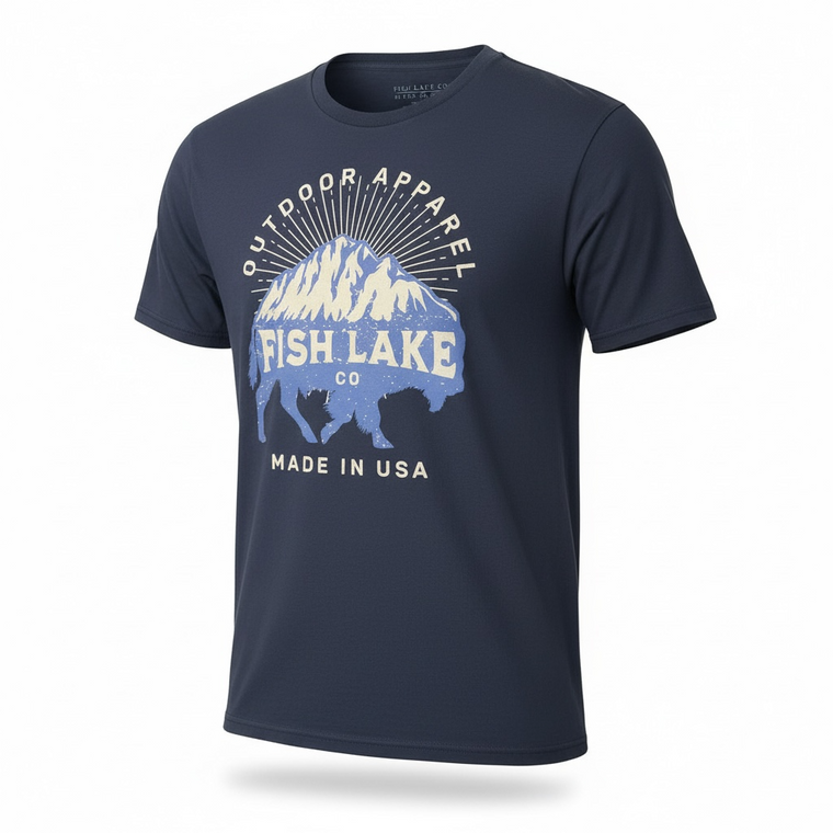 American Made Cotton T-Shirt with Bison Design – Soft, Durable & Proudly Crafted
Celebrate the spirit of the American wilderness with this American-made cotton t-shirt featuring a bold bison design. Made from 100% soft, breathable cotton, this shirt offers all-day comfort and lasting durability. The striking bison graphic pays tribute to strength and heritage, making it perfect for outdoor enthusiasts, nature lovers, or anyone proud of American roots. Crafted with care in the USA, this tee blends quality craftsmanship with timeless style.
