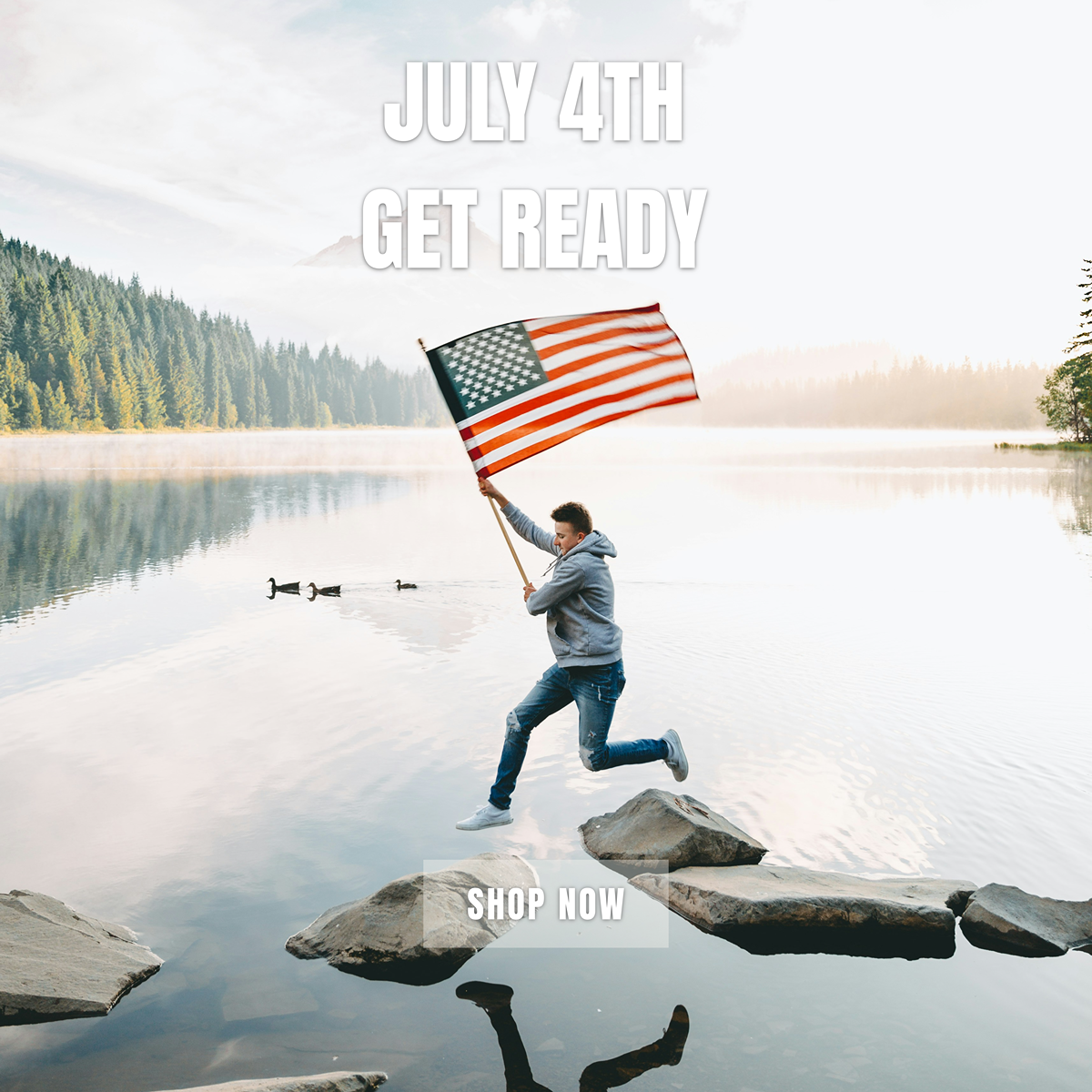 Made in USA clothing for 4th of July
