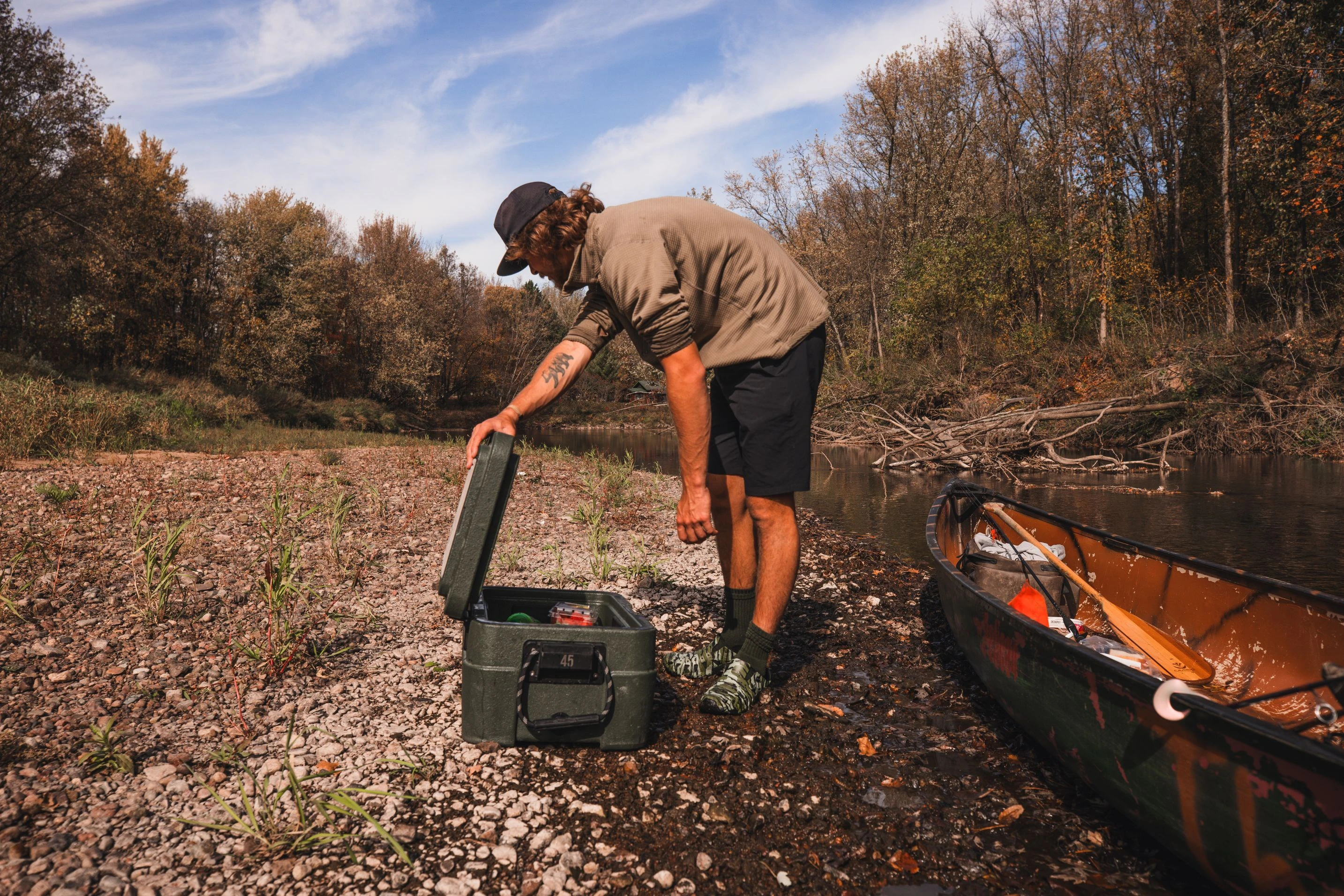 Off Grid Fleece Quarter Zip Made in the USA Fish Lake Co