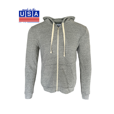 Ultimate Full Zip Hoodie – Made in USA Tri-Blend Fishing Hoodie