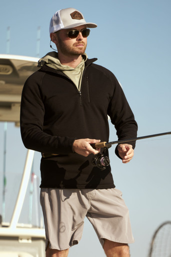 Polartec® Power Stretch Quarter Zip – Fishing Mid Layer | Made in