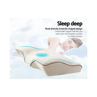 Memory Foam Cervical Pillow with Neck Support for side and Back Sleepers Memory Foam Cervical Pillow with Neck Support for side and Back Sleepers