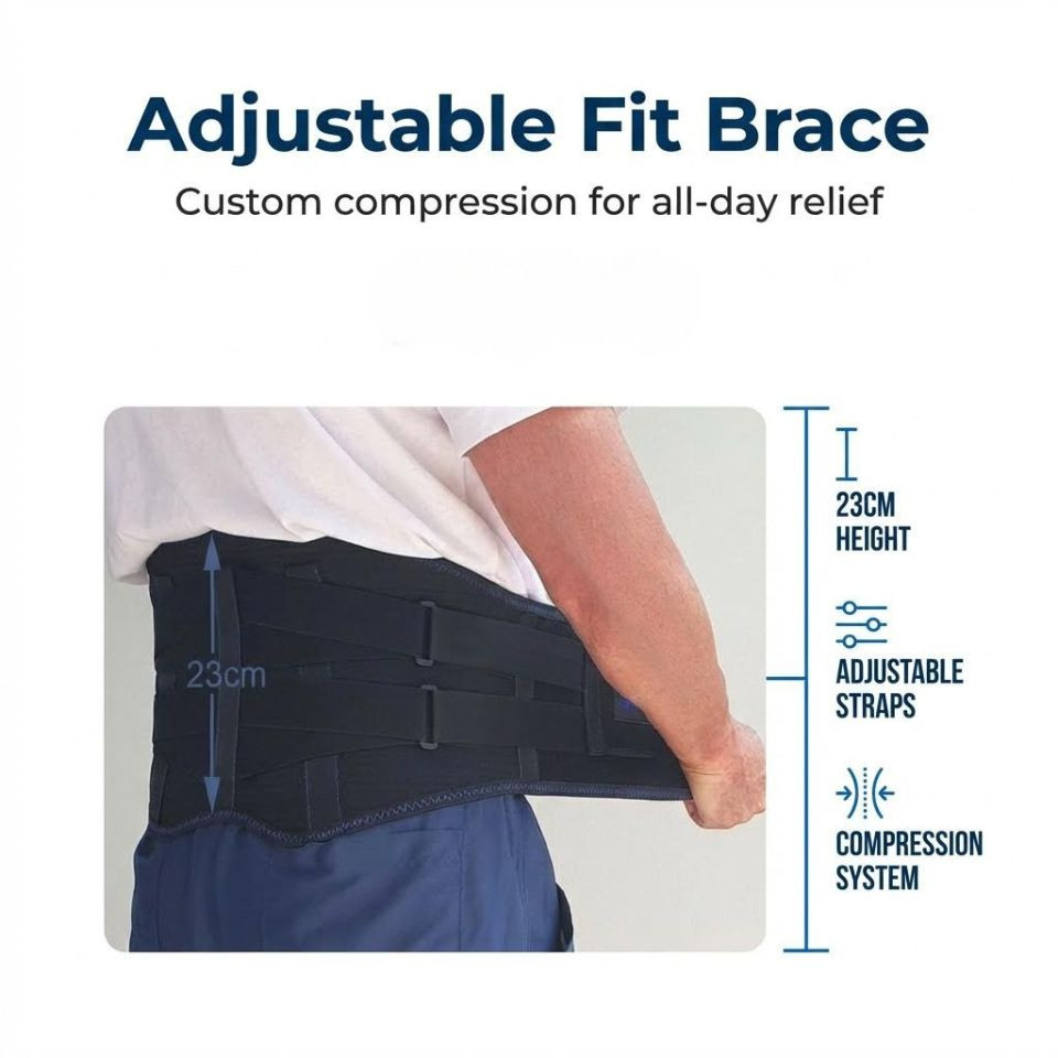 ELITE PRO Back Support Brace: Maximum Support