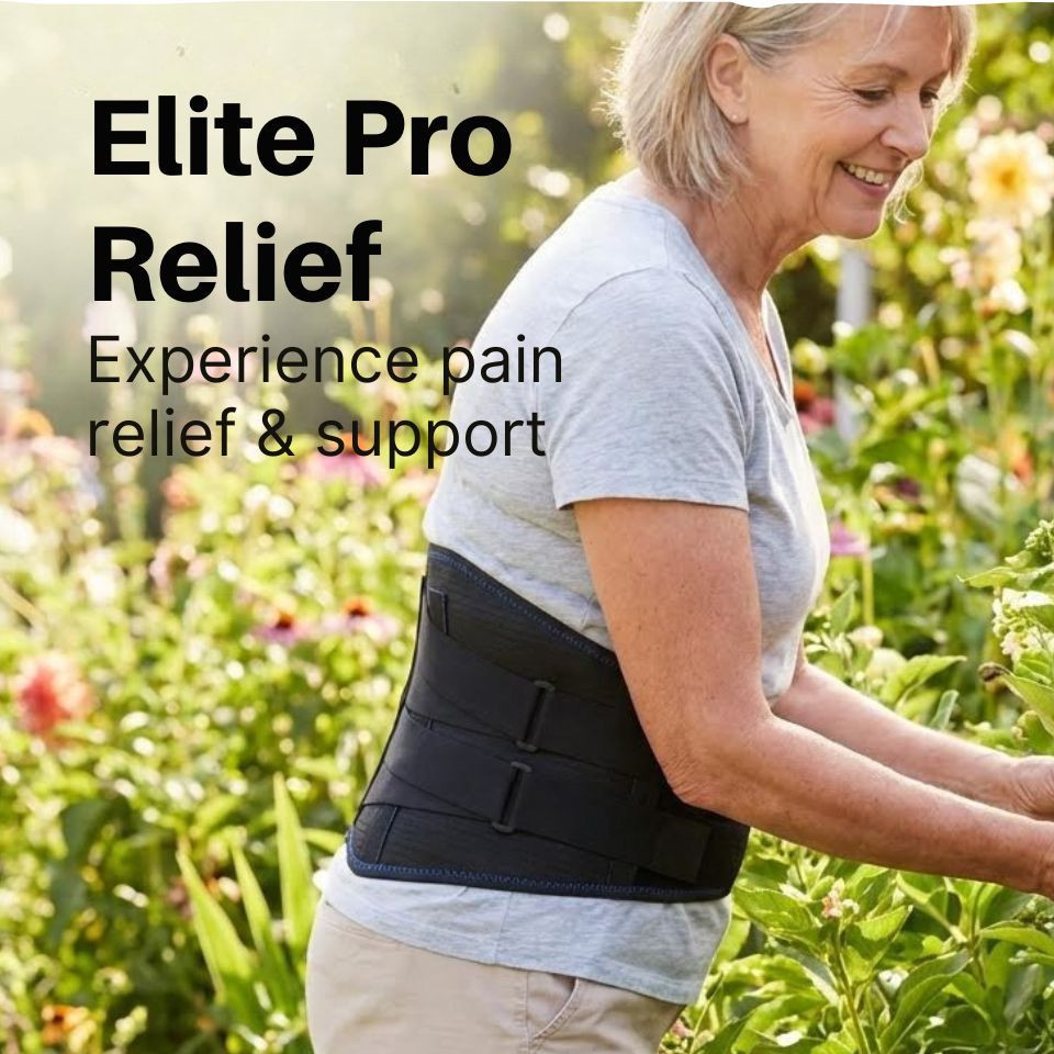 Elite Pro Back Support Brace - back strain prevention tool.