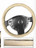 STEERING WHEEL COVER HAND MADE BEIGE