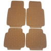 UNIVERSAL RUBBER MATS 4PC BEIGE FRONT 27.75X18, REAR16X18 INCH