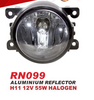 UNIVERSAL FOG LAMP ROUND CLEAR